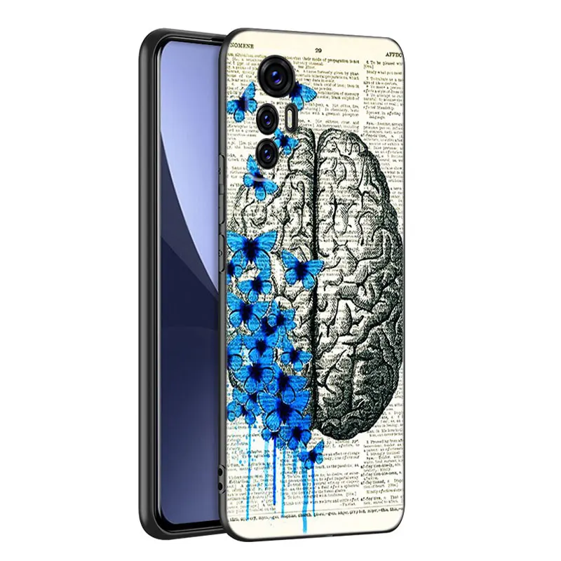 Medical Human Organs Phone Case For Xiaomi 10 11 13 12 Lite NE 9T 10T 11T 12T 12S 13T 14 Pro 9 SE 10i 11i 12X Civi 2 3 4 5G