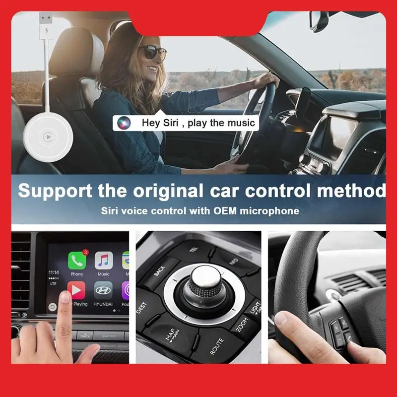

Беспроводной адаптер Carplay, простой в использовании адаптер Carplay Plug & Play, проводной адаптер Carplay для беспроводного адаптера, аксессуары