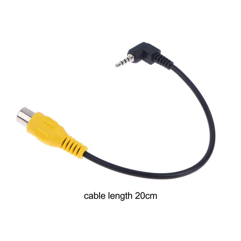 AV In Video Cable Adapter 2.5mm AV Jack Male Plug To  Female Adapter Cable For GPS And Rear Camera Accessories