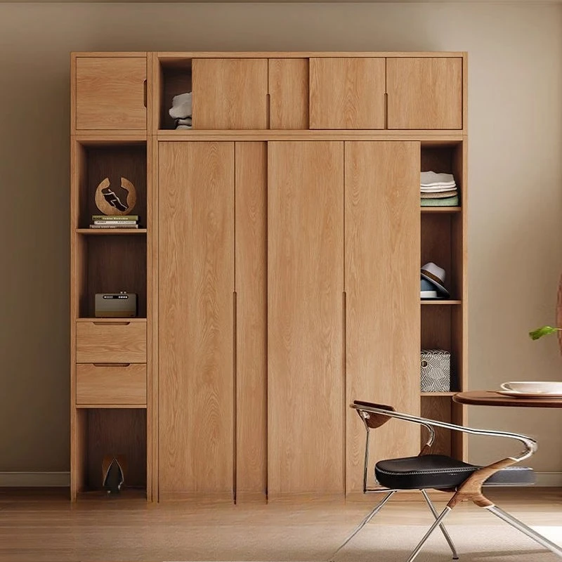 

Nordic wardrobe sliding door bedroom home modern simple Japanese storage small