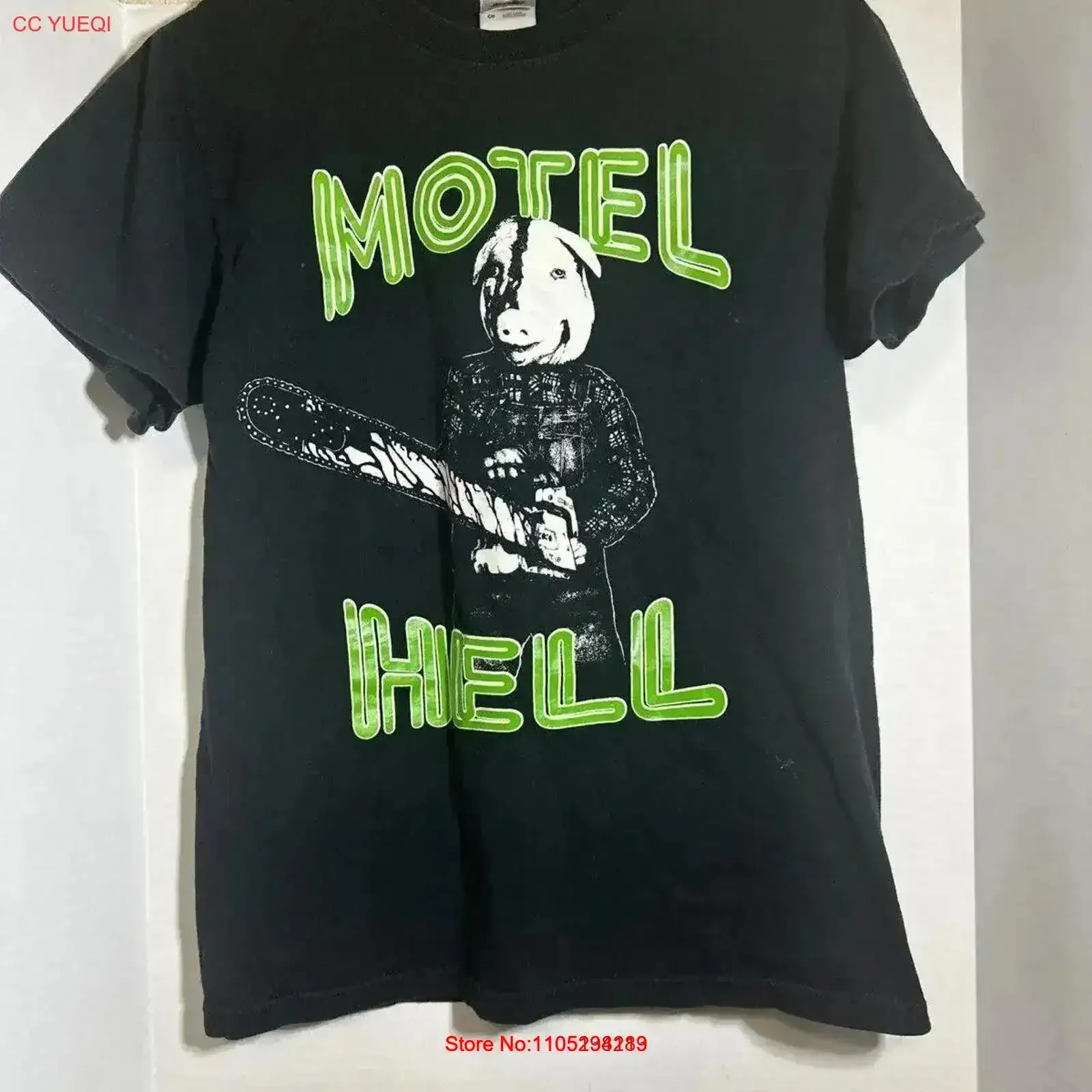 Motel HeLL Small T Shirt vintage Washed Soft homme Casual Top For Everyday Wear Breathable Slightly streetwear Stylish vintage