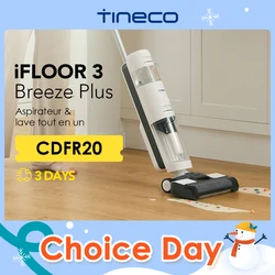 Tineco iFLOOR 3 Breeze Plus Aspirapolvere Wet Dry Pulitore per pavimenti senza fili e mocio Pulizia in un solo passaggio per pavimenti duri