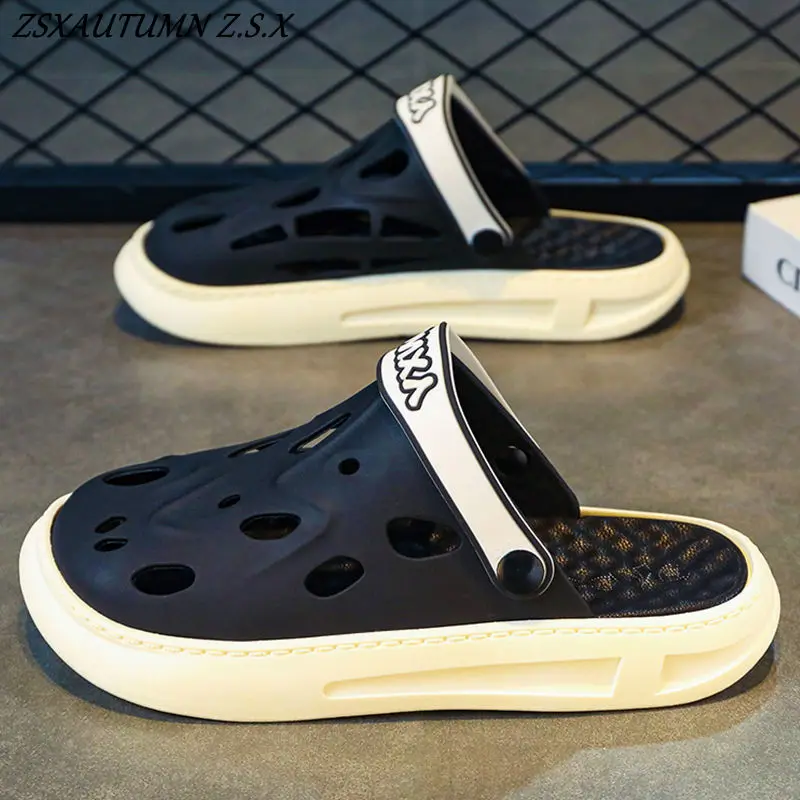 

Размер 35–44, уличные пляжные сандалии, парная обувь, тапочки, мужские и женские летние трендовые сандалии на мягкой подошве, мужская обувь для вождения, новинка 2023 г.