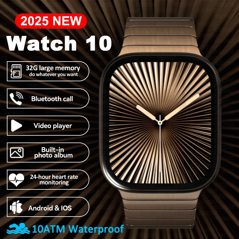 2024 New GPS Smart Watch Series 10 For Apple Watch 9 Memory Music Video Bluetooth Call Waterproof NFC Smartwatch For Android IOS