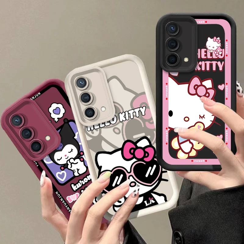 Sanrio Hello Kitty Kuromi per Reno X5 X3 10 8T 7Z 6 5 Pro Plus Pro 4G 5G Eye Ladder custodia per telefono