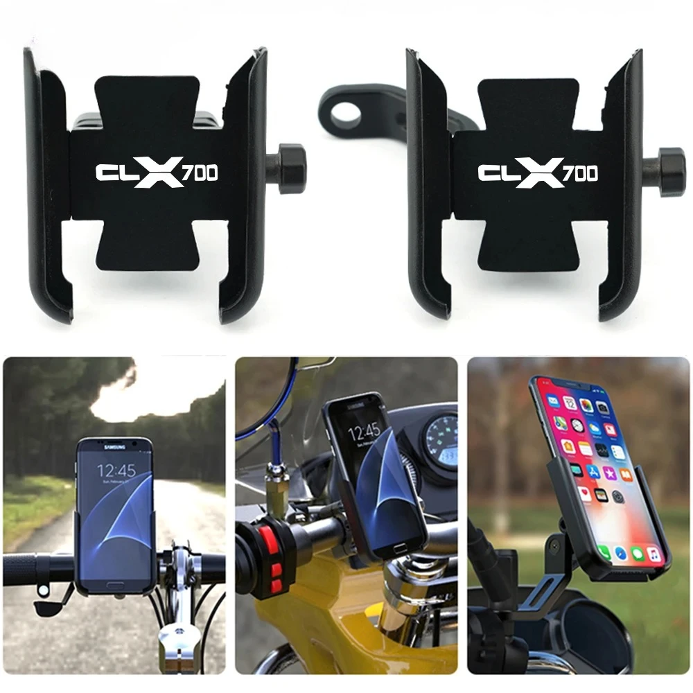 

For CFMOTO 700CL-X /SPORT/HERITAGE CLX 700 2021-2024 Accessories Motorcycle CNC Handlebar Mobile Phone Holder GPS Stand Bracket