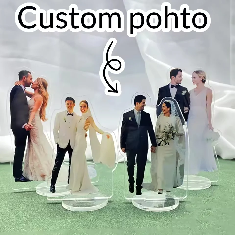 Customized Photo Acrylic Tabletop Stand for Wedding Guests, Personalized Custom Guest Stand, Customizable Wedding Guest Stand