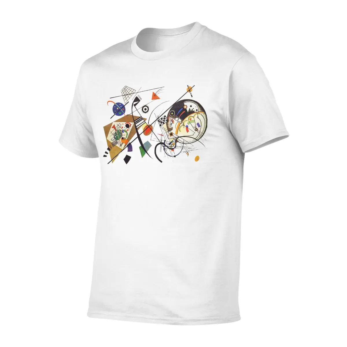 Camiseta de algodón de líneas cruzadas Wassily Kandinsky, camisa de tendencia de Matisse, Museo francés, exposición de arte moderno, novedad, 1923