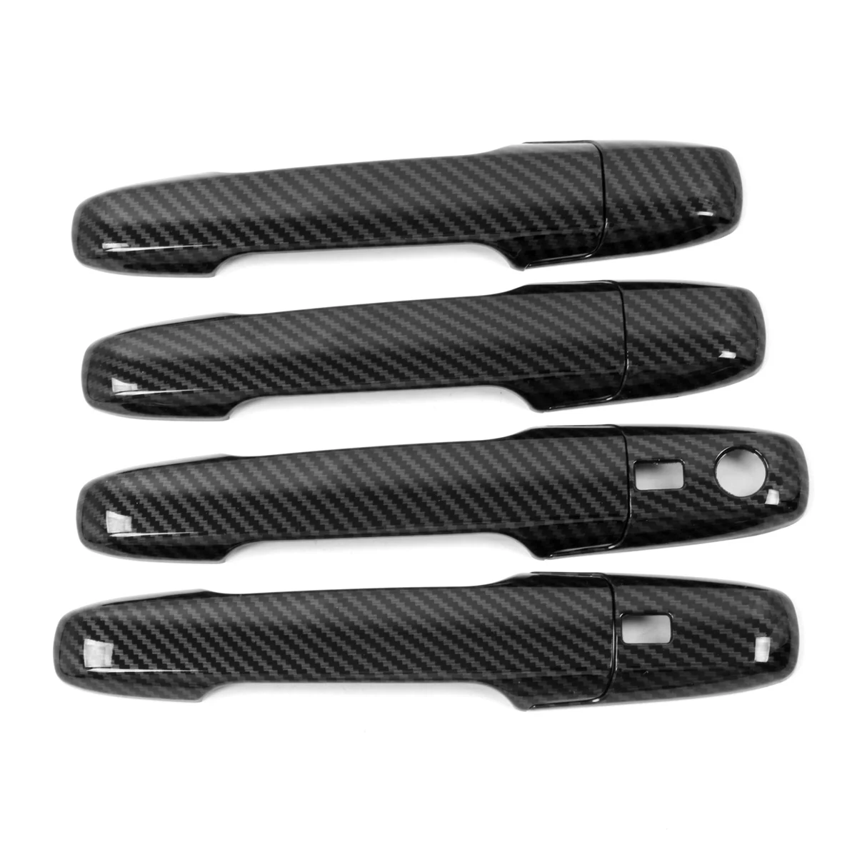 Carbon Fiber Door Handle Cover Trim Decorator Sticker Exterior Accessories for Toyota Avanza Premio Veloz Cross 2022+