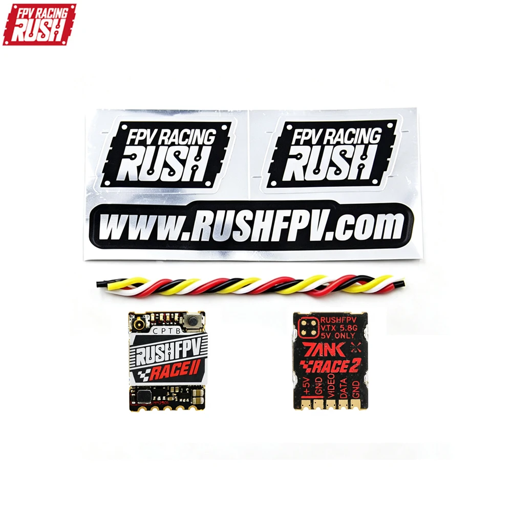 Rushfpv Rush fpv Tank Race2 200mW 5.8Ghz 48CH/37CH Video Transmitter VTX For FPV Freestyle Drone/Fixed-wing