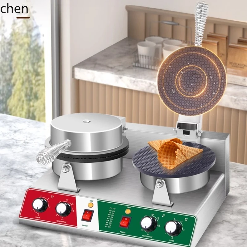 

HXL Egg Roll Machine Commercial Small Shrimp Chips Egg Roll Machine Crispy Egg Cone Machine