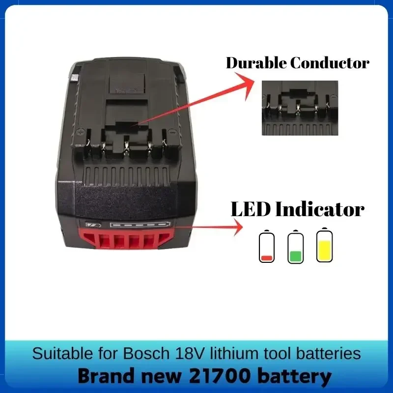 For BOSCH Professional 18V 21700 Battery 12.0AH ProCORE 18V Li-ion Replacement for BAT609 BAT618 with bms