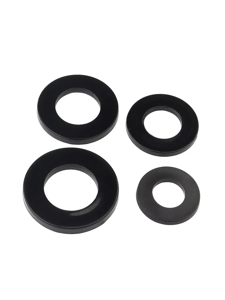 50~500pcs Black Plastic Nylon Flat Washer Plane Spacer M2M2.5M3M4M5M6M8M10M12M14M16M18M20 Insulation Gasket Ring For Screw