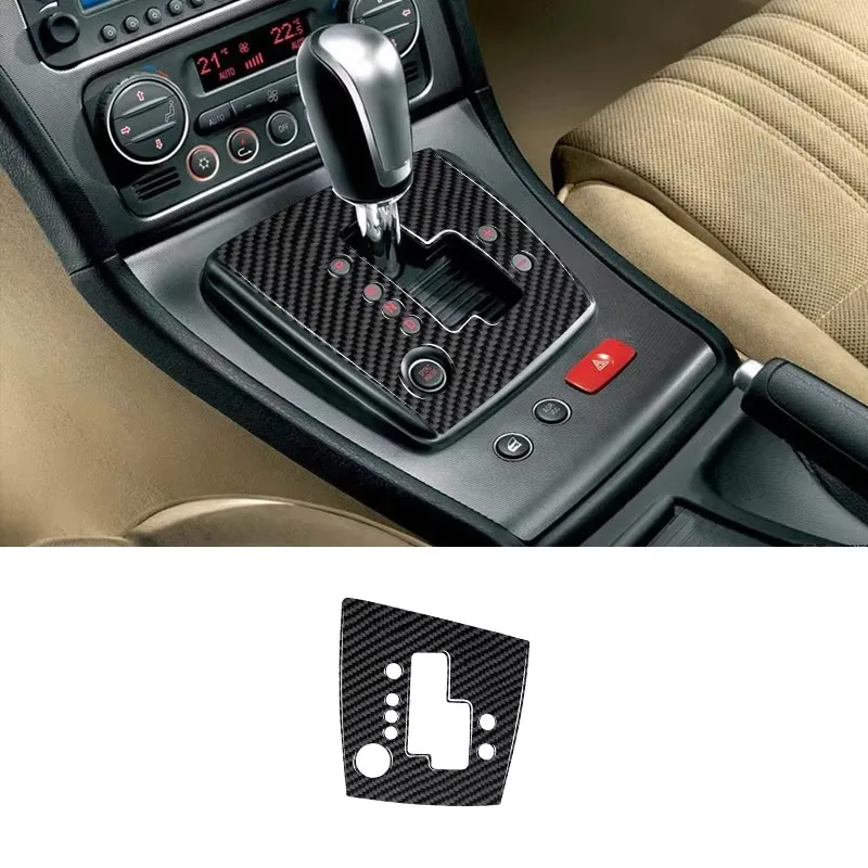 Soft Carbon Fiber for Alfa Romeo 159 Brera Spider Car Air Conditioning CD Panel Central Control Gear Panel Trim Stickers