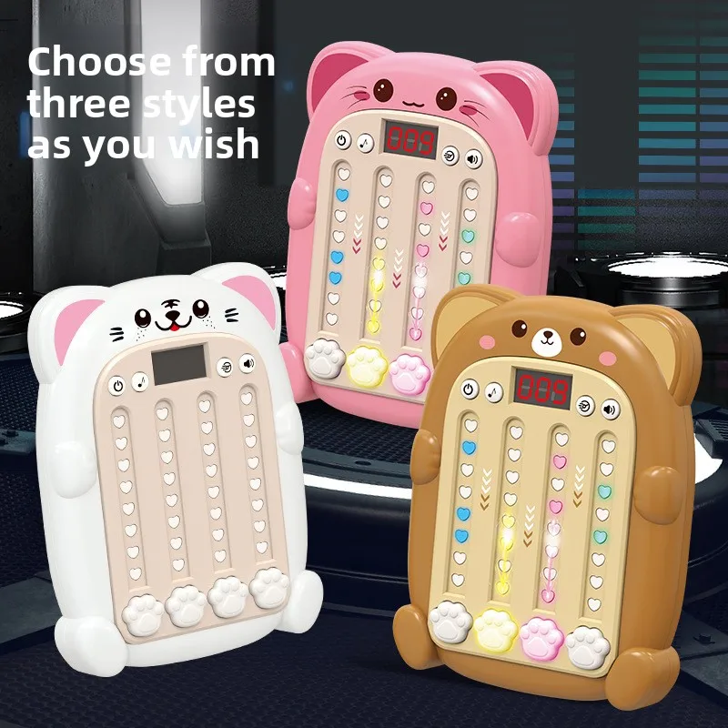 الكرتون الموسيقى الإلكترونية إيقاع لعبة آلة الصحافة السريعة دفع سريع لعبة وحدة التحكم ألعاب متململة يده لغز لعبة الألعاب الحسية