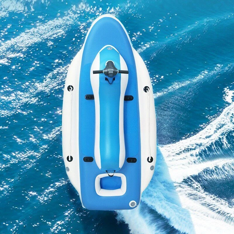 Thickened Foldable Inflatable Fishing Kayak Water Boat Support Electric Outboard Propeller For Angling