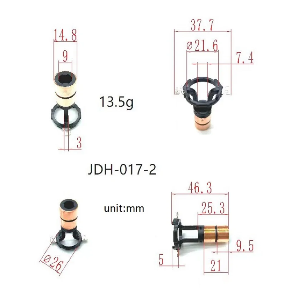 

14,9*9*46,3*2 кольцо телескопическое кольцо скользящее кольцо с Медной головкой