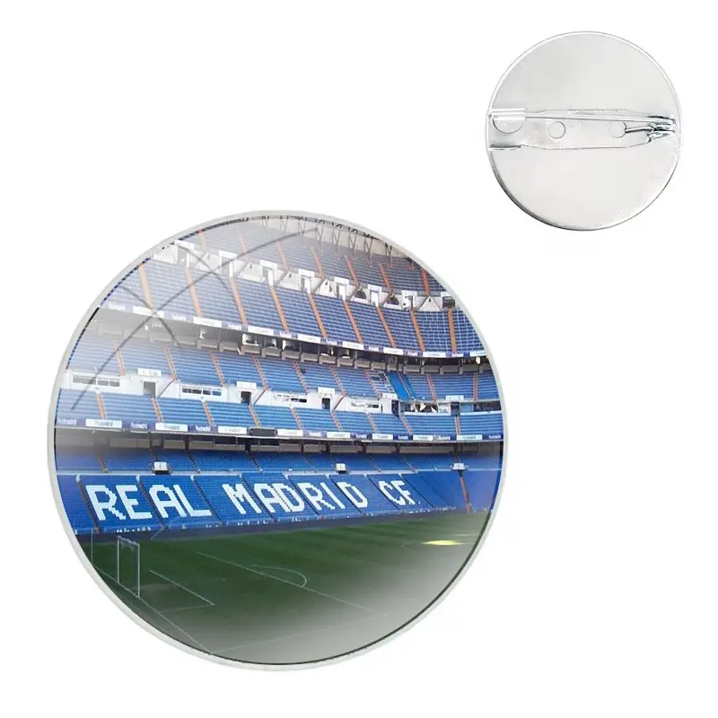 Vicente Calderon Stadium Pins Badge Metal Brooches For Clothes Backpack Decoration gift