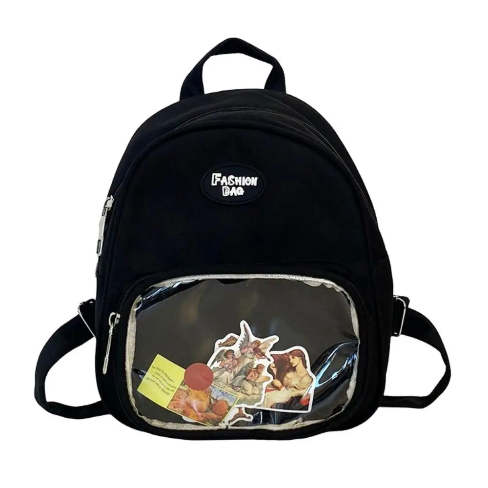 

Waterproof Mini Ita Backpack Multifunctional Nylon Itabag Shoulder Bag Clear Transparent Transparent Pocket Itabag