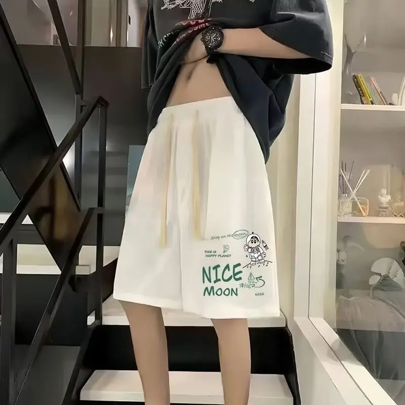 

Вафельные шорты мужские летние модные брендовые свободные большие прямые тонкие спортивные брюки повседневные