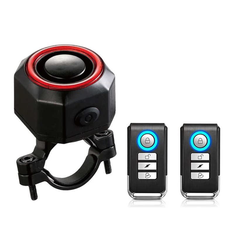 

ABKQ-Burglary Alarm Bicycle Alarm Bike Rear Lamp Wireless Motion Vibration Sensor IP65 Waterproof