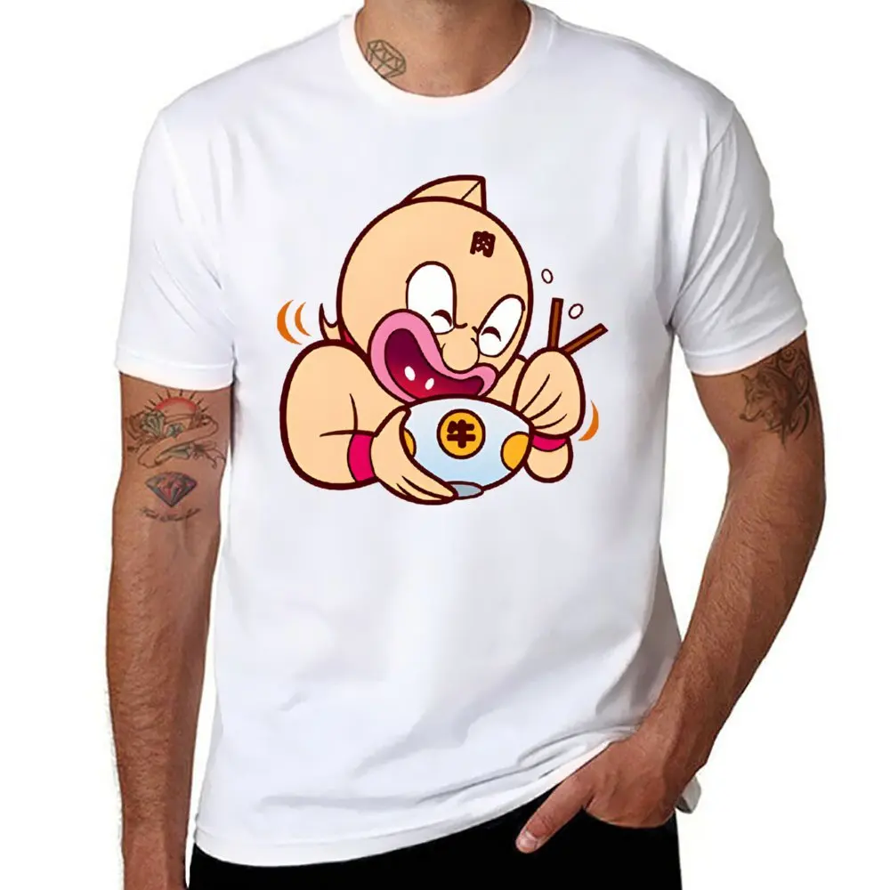 Harajuku Muscle Kinnikuman Eat For Sale T-shirt Move T-shirts Cute Funny Geek Home Eur Size