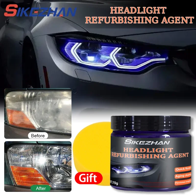 Car Headlight Repair Liquid Car Headlamp Renovation Restoration Cleaning Car Headlight Liquid Polymer Polish Auto Part Headlight