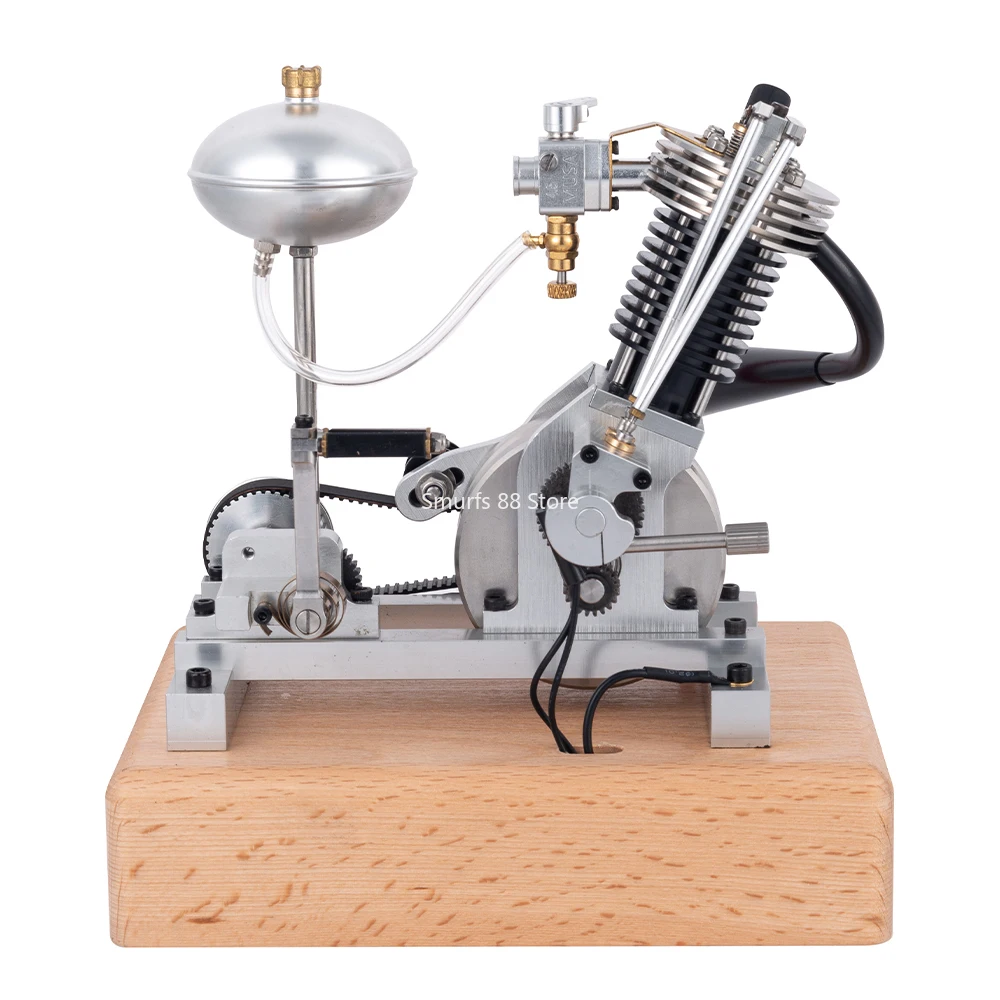 Modelo de motor MUSA V1, 3,3 CC, Metal, un solo cilindro, Motor de combustión interna, modelo de arranque por Pedal, nuevo modelo de juguetes, regalo