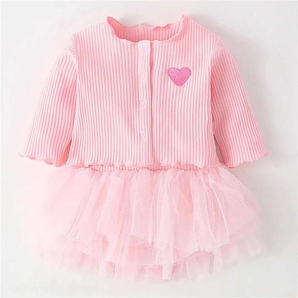 Vestiti per bambole rinate Abito pagliaccetto con cardigan a costine per bambola da 20-22 pollici Ragazza Gonna senza maniche in maglia rosa