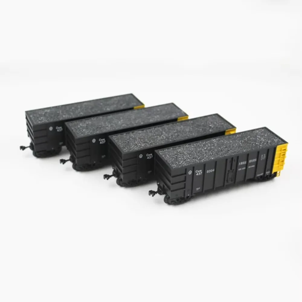 HO Type 1/87 Train Model C80B Open Freight Car/passenger Car Set with 4 Carriages Random Model A Toy Gift for Boys