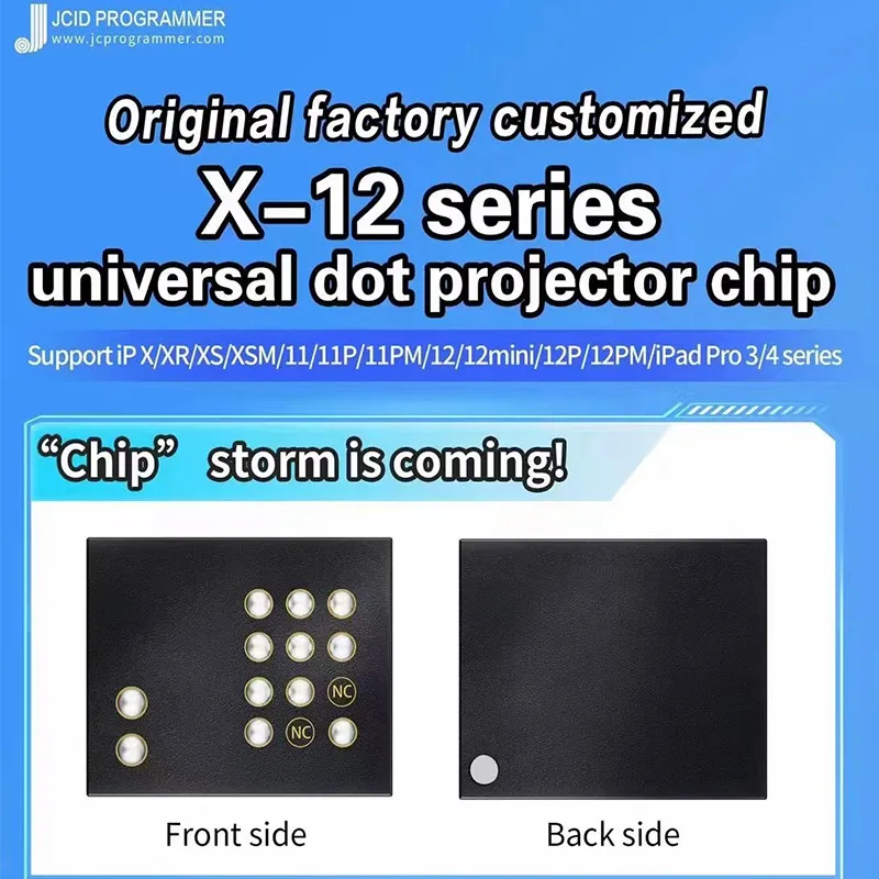 Universal Face ID IC Problema Reparação, JC JCID, Dot Matrix Projetor IC, 13 14 15 Cabo Chip, Cabo para iPhone X-12Pro Max MINI iPad Pro 3/4