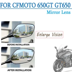 For CF CFMOTO 650GT 650 GT GT650 Convex Mirror Increase View Rearview Mirrors Rear View Side Mirror Lens