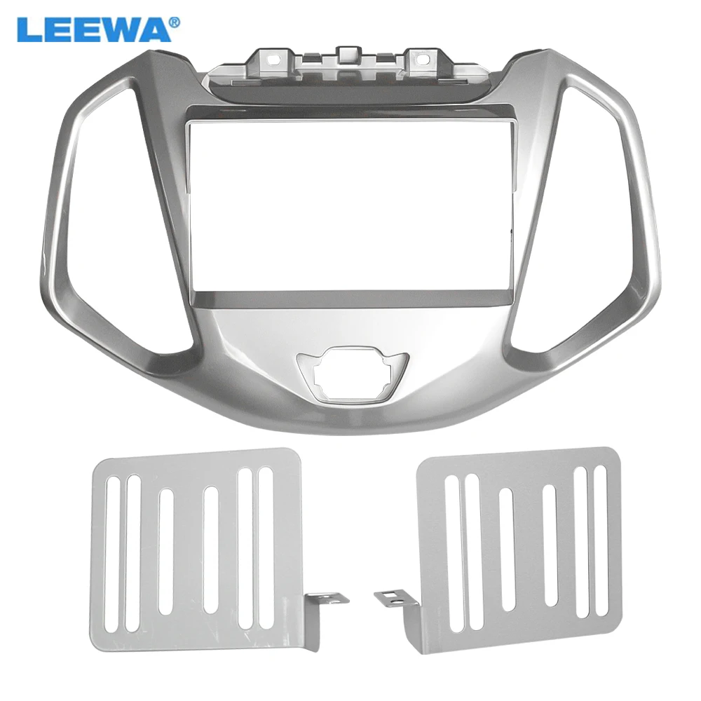 

LEEWA Car Stereo Audio Radio Frame Fascia for Ford Eco Sport (2014) 2Din DVD Dash Panel Bezel Trim Face Plate Kit #CA7076