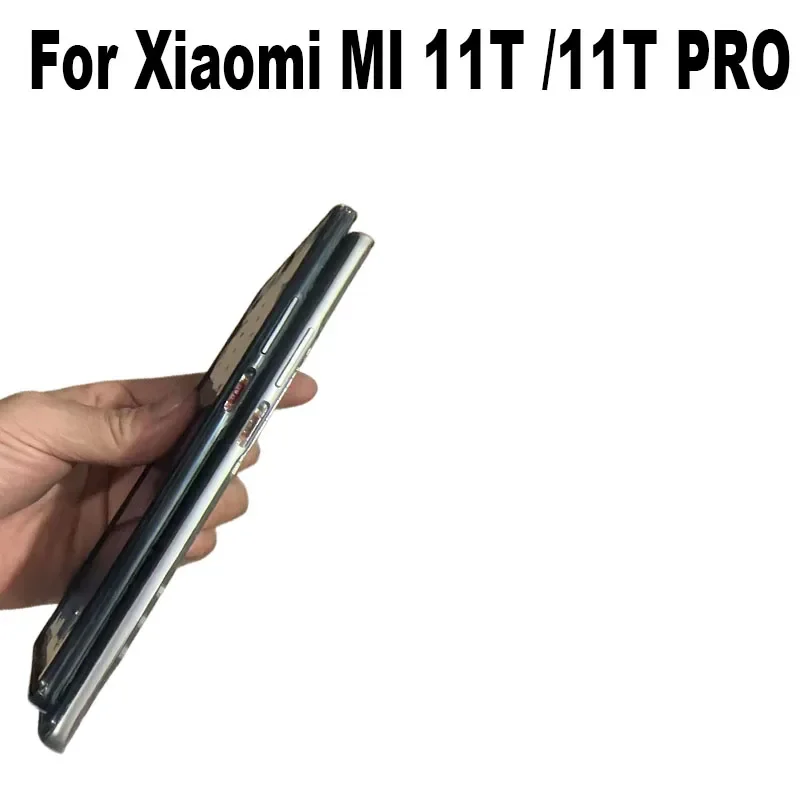 For Xiaomi Mi 11T / 11T Pro LCD Front Frame Housing Middle Frame Bezel Plate Smartphone Repair Parts