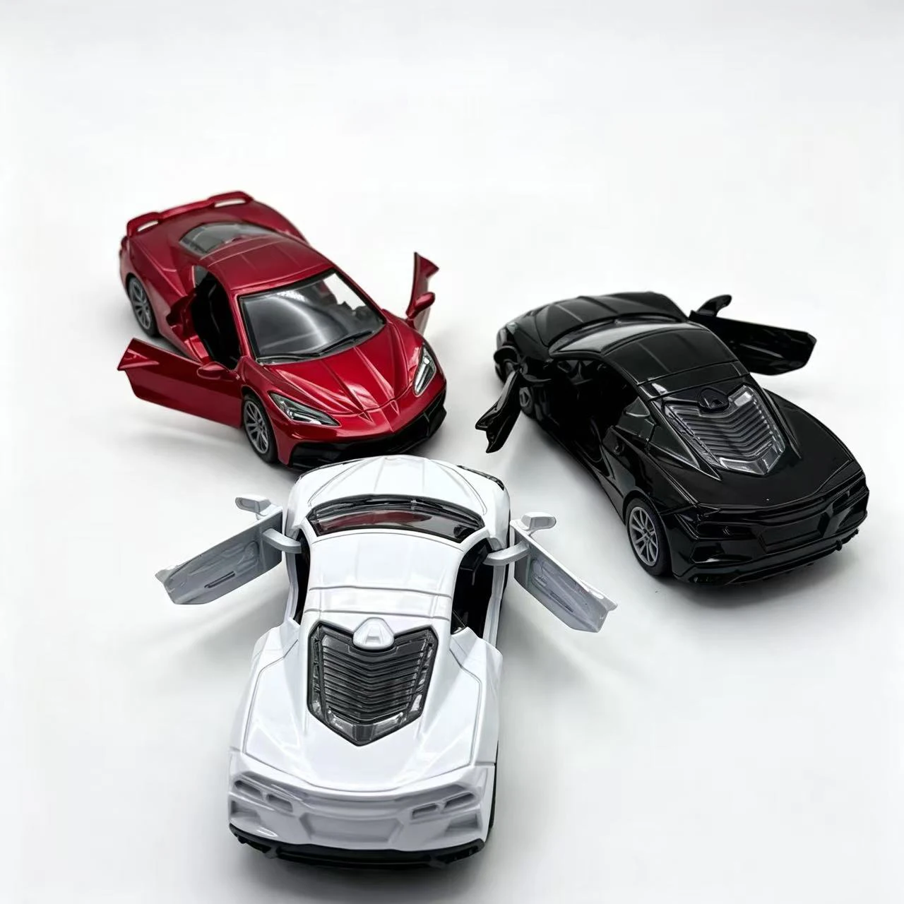 Scale Cast Simulation Alloy Toy Car Door Can Be Opened Pullback Drive Collectible Model Vehicle Toy for Kids - view 5