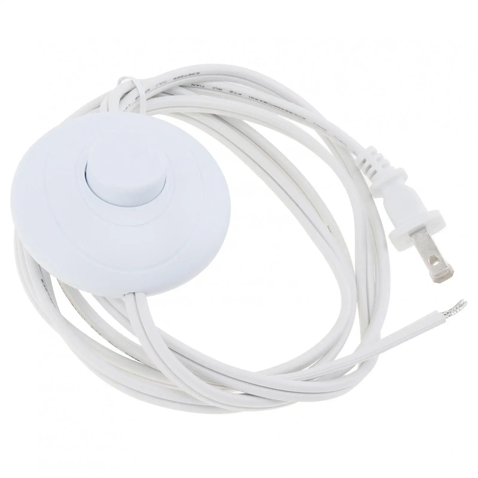 1.8M Simple Foot Switch Floor Foot Inline Pedal Push Switch Foot Control Foot Switch with Wire Plug Foot Switch Wires