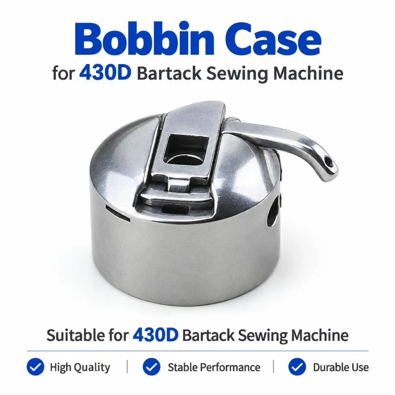 HENVOR Bobbin Case and Bobbin for 430D 1850 1900 1900A Bartack Sewing Machine, Shuttle Case Replacement Parts