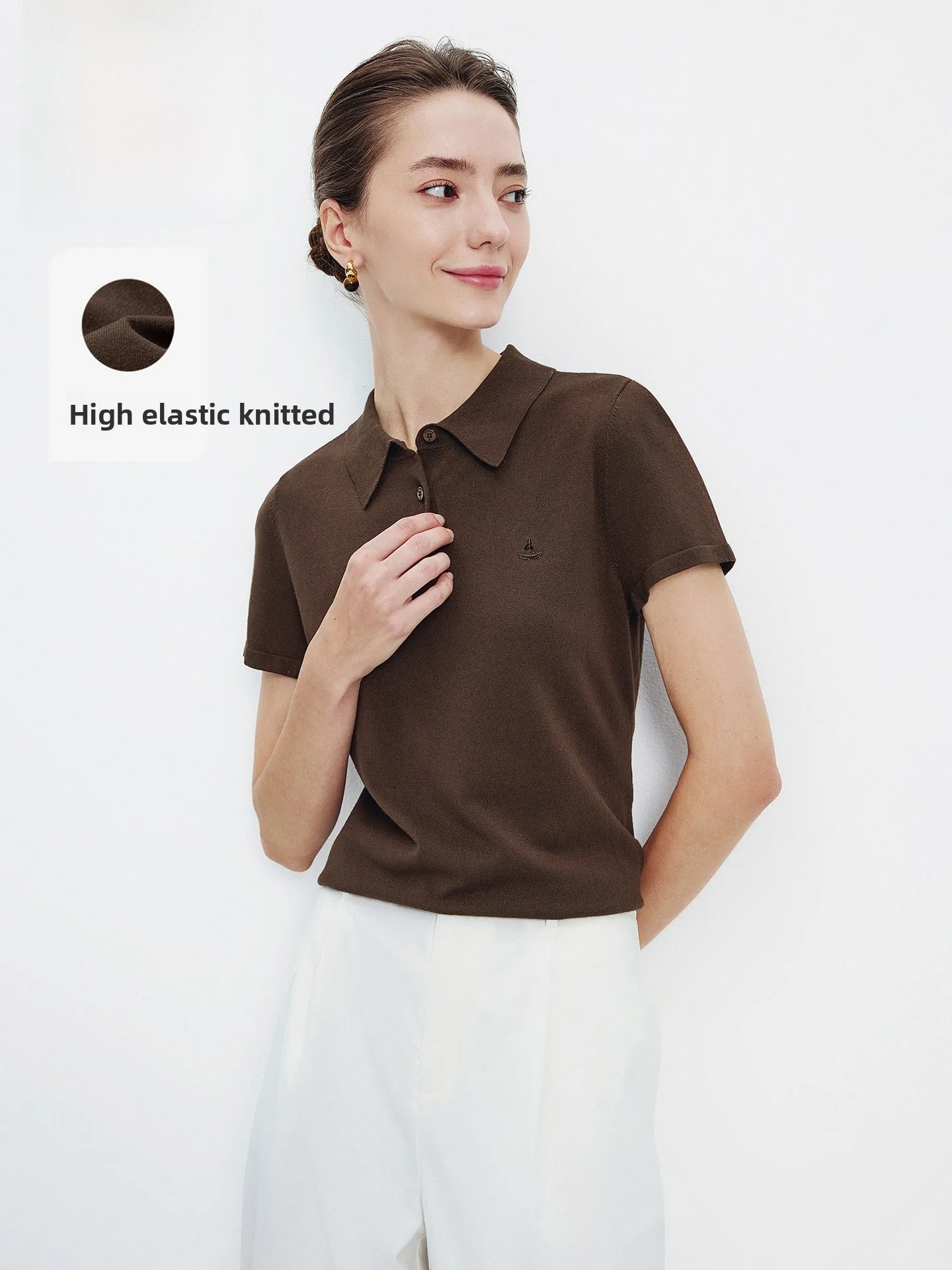 

Новая женская трикотажная футболка Navigare весна-лето с коротким рукавом, V-образным вырезом, удобная, дышащая, цветная