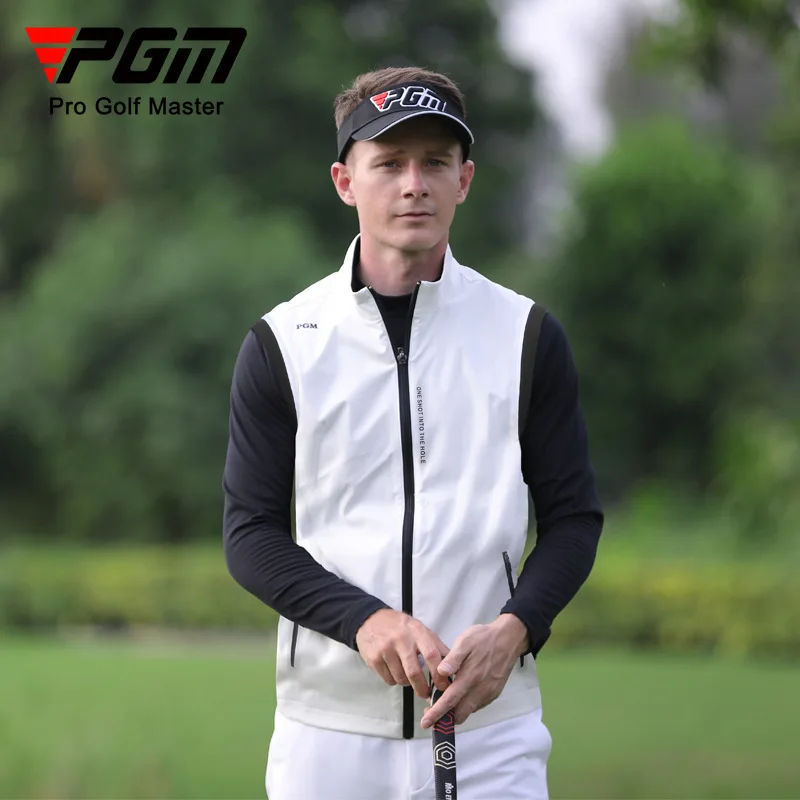 PGM Golf Męska kamizelka Płaszcz Kurtki Odzież golfowa dla mężczyzn Jesień i zima Odzież sportowa pochłaniająca światło i pochłaniająca ciepło YF523