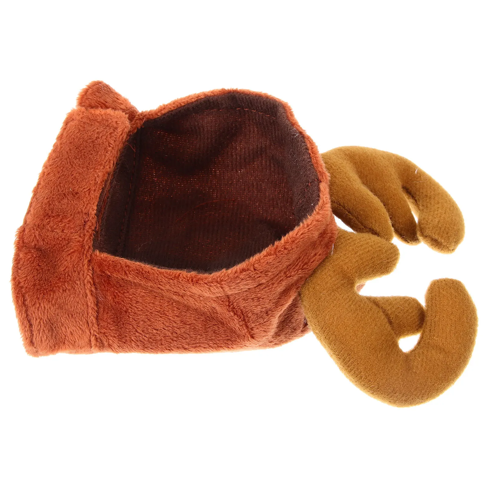 

Pet Headgear Soft Antler Dog Headpiece Christmas Party Favor Cartoon Costume Cap Puppy Antler Headpiece Dog Costume