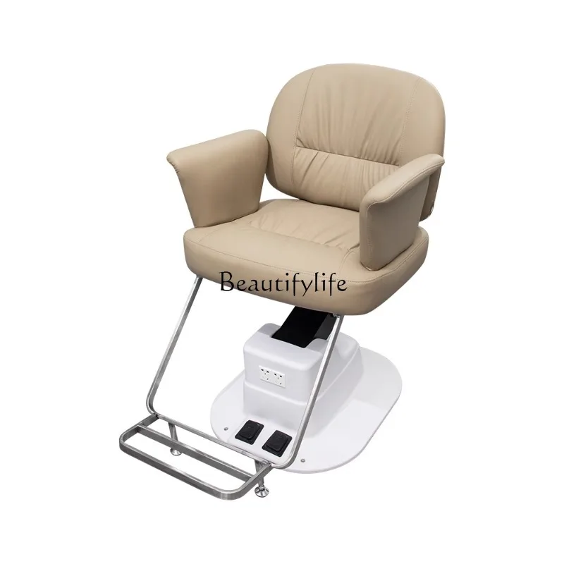 

Electric Lifting Barber Chair High-End Salon Hair Cutting Chair