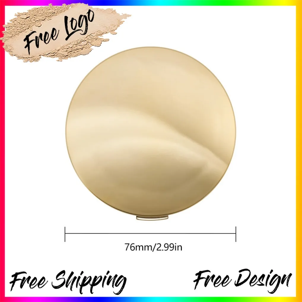 

Gold Case Long Lasting Brightening Oil Control Setting Powder Makeup Private Label Custom Natural Compact Waterproof Concealer
