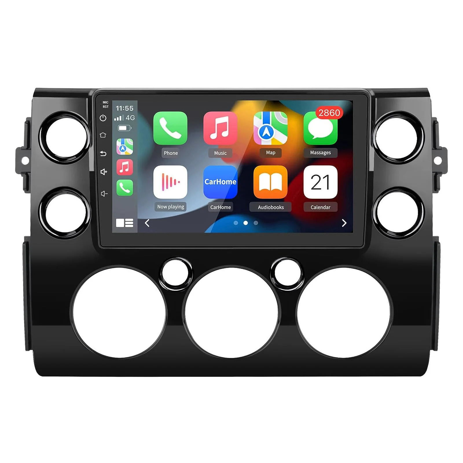 Junsun Wireless CarPlay for Apple Android Auto Autoradio For Toyota FJ Cruiser 2007-2020 Car Radio Stereo Multimedia GPS Wifi