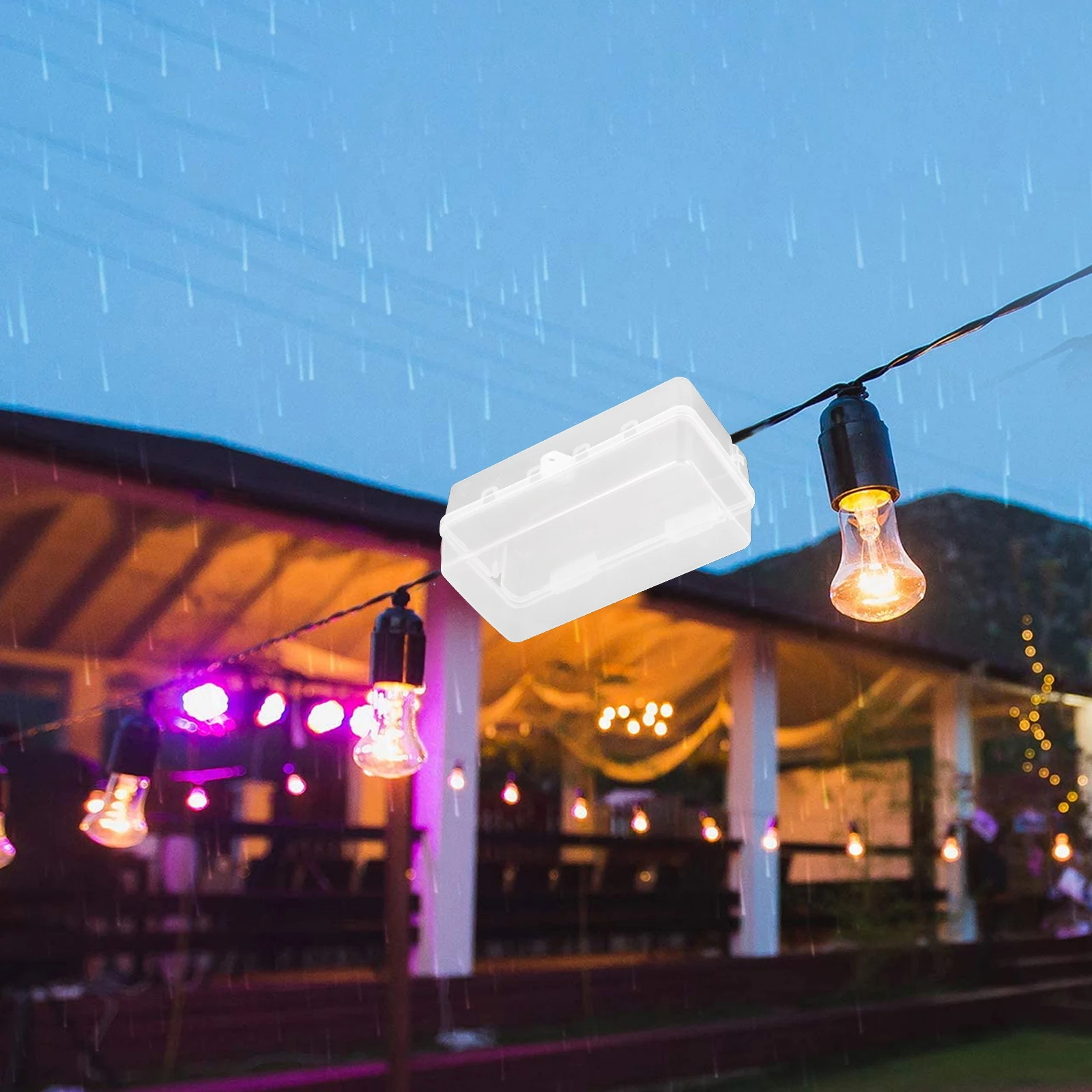 

Всепогодный электрический водонепроницаемый наружный протектор для вилки, 8 уплотнений для кабеля, устойчивый к атмосферным воздействиям корпус распределения питания для дома