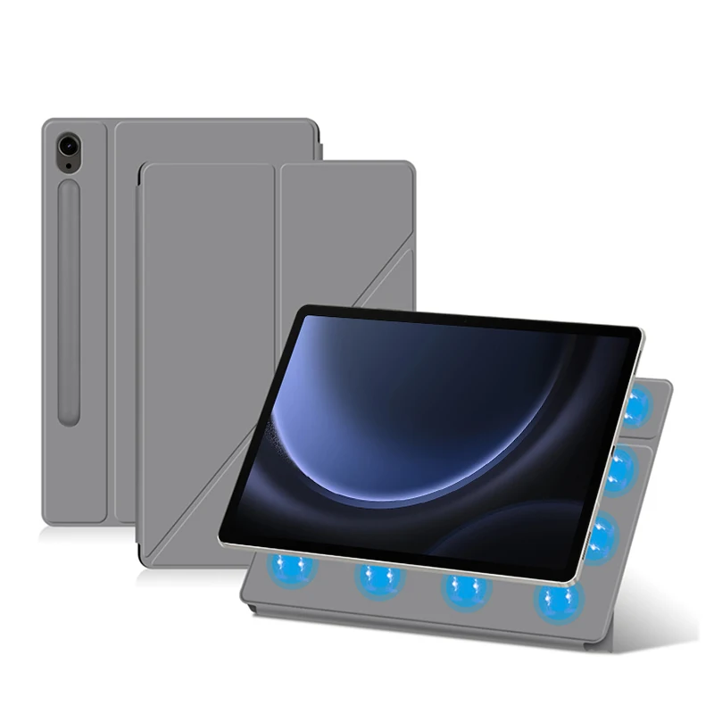 Magnetische Tablet-Abdeckung für Samsung Galaxy Tab S8 S9 Ultra 14,6 S7 S9 FE Plus 12,4 11 10,9 Zoll TB-X510 X516 X610 X616 Smart Case – Detail 13