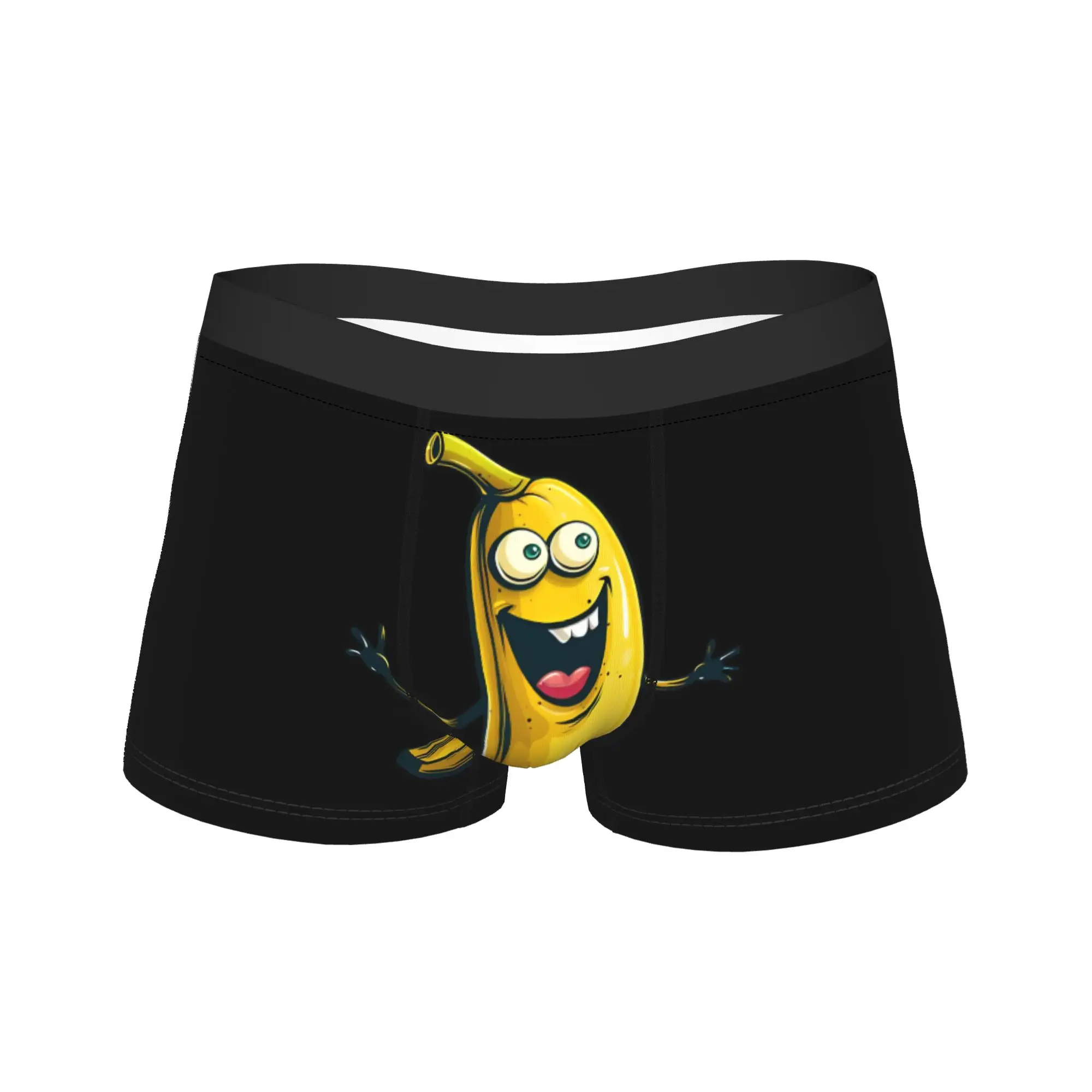 

Funny Banana Boxer Shorts 3D Pouch Underwear Trenky Pattern Shorts Briefs Funny Men Underpants Big Size 2XL