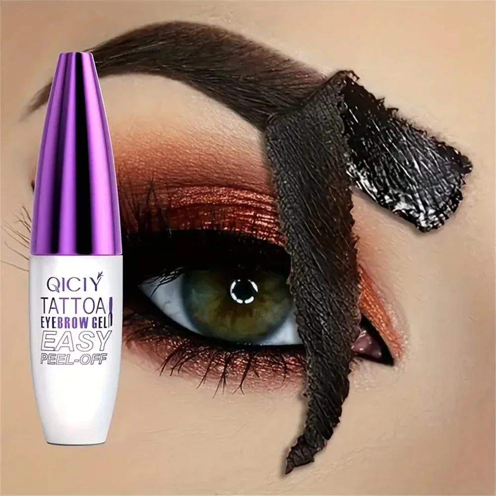 ยาวนาน 3 วัน Tattoo Easy Peel Off Eyebrow Gel ประเภทครีมยาวนาน Smudge-Proof เหงื่อกันน้ําเครื่องสําอางใหม่