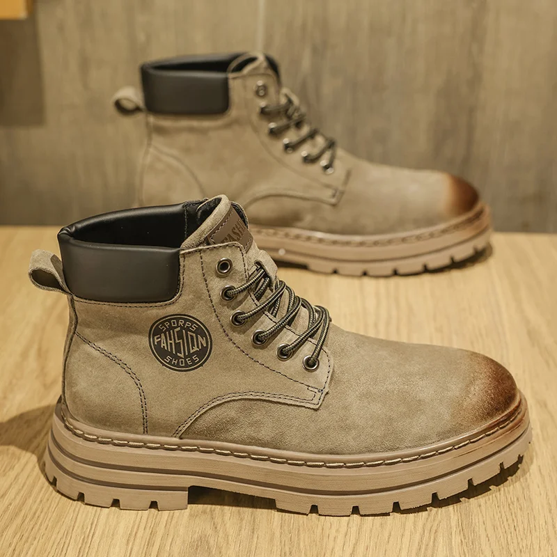 

Hot Selling Winter Men Snow Boots High-quality Classic High Top Outdoor Hiking Shoes Anti Slip Thick Soled Practical Work Shoes