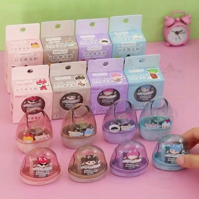 

1/4PCS Cartoon-themed Double-Slot Pencil Sharpener Gift Set, Designed Specifically for Elementary School Students