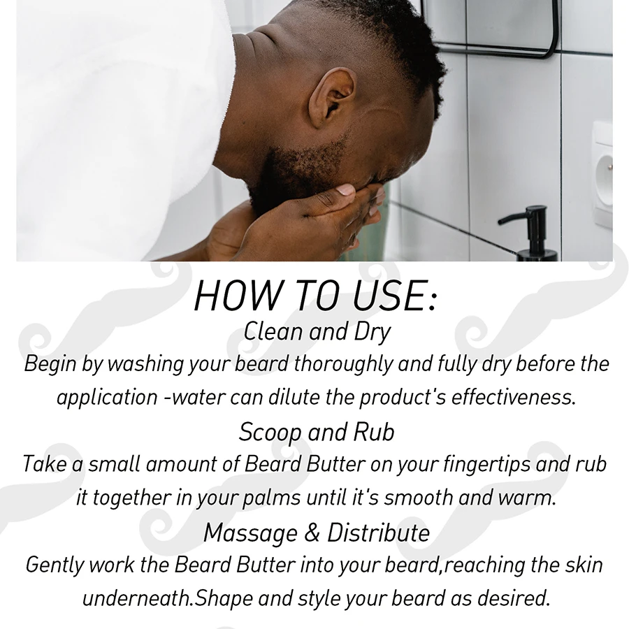 30 جرام من شمع اللحية برائحة خشب الصندل للرجال منتجات علاج الشارب زبدة العناية بشعر الوجه لتنعيم وتنعيم اللحى